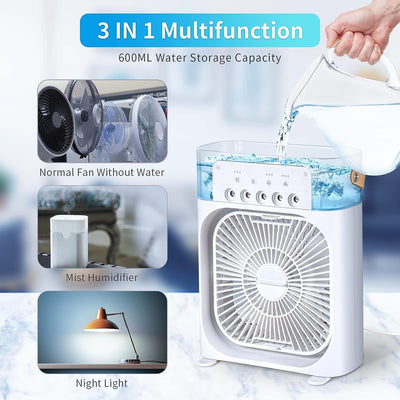 PORTABLE AIR CONDITIONER FAN MINI COOLING AC FAN IN UPDATED 900ML